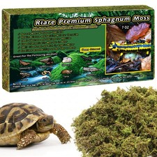 8 OZ Natural Sphagnum Moss for Reptiles, Terrarium Substrate Bedding