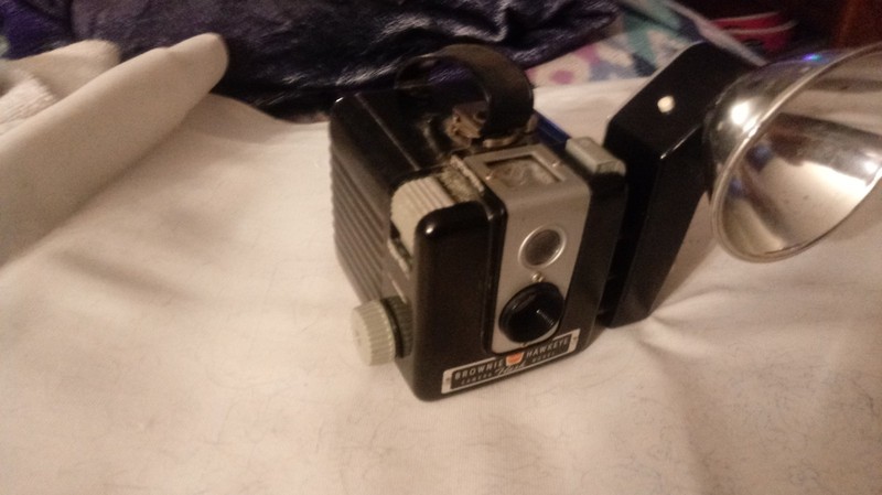 Browie Hawkeye with flash / vintage camera