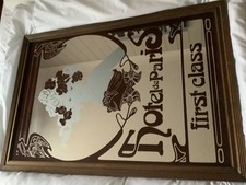 ALPHONSE MUCHA STYLE VINTAGE HOTEL DE PARIS FIRST CLASS PICTURE MIRROR