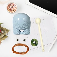 Wooden Frog Instrument Musical Tone Blocks Rasp Frog Noise Maker Home Office