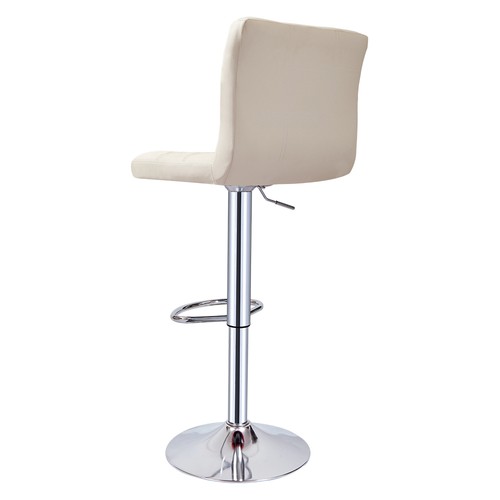 Faux Leather Barstool Chrome Base Stool Counter Height Stool Breakfast Bar Chair - Picture 30 of 172
