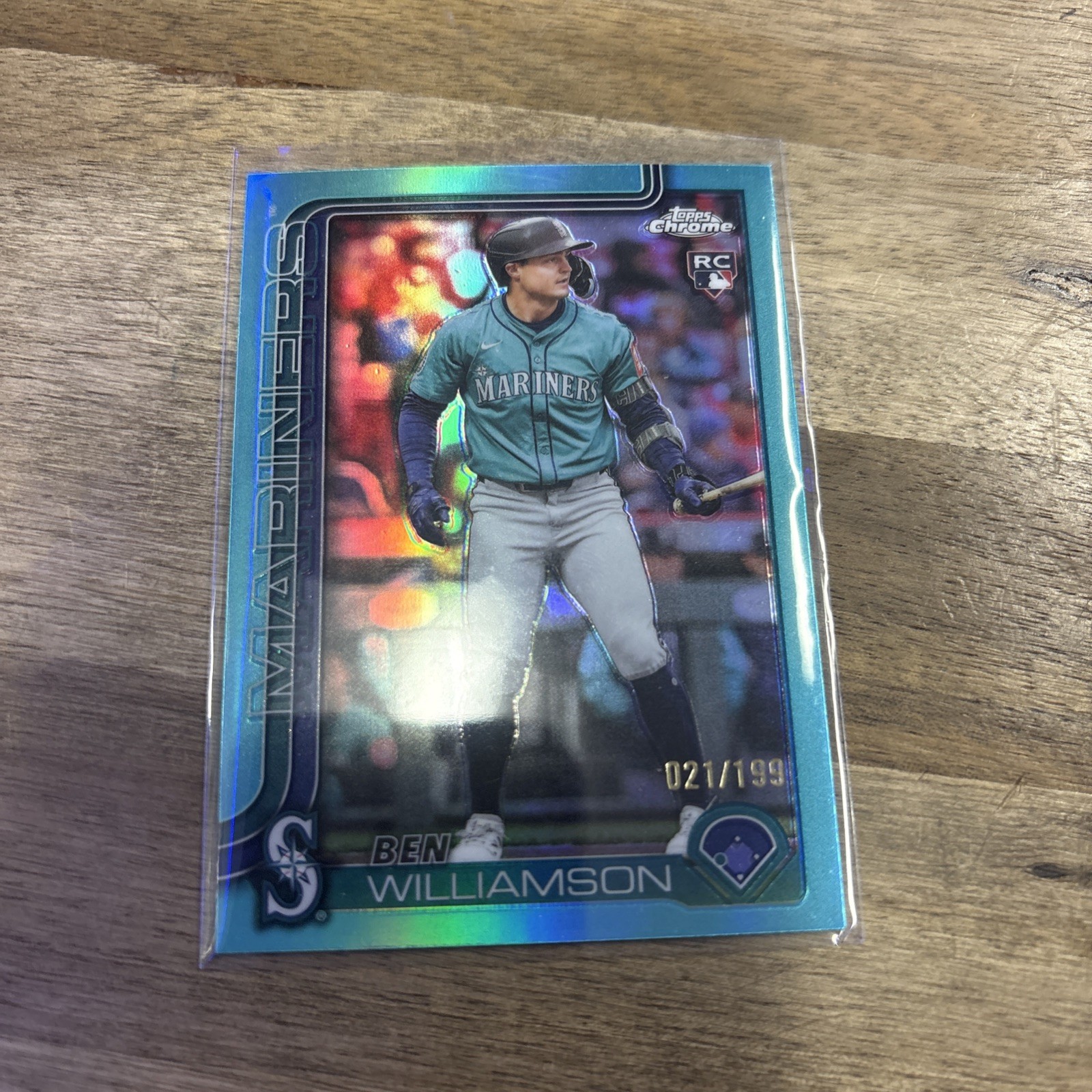 Ben Williamson 2025 Topps Chrome Update Aqua Refractor /199 Rookie #USC168