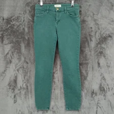 Current Elliot Jeans The Stiletto Forrest Green Womens Size 27 Casual Blend