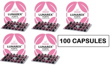 Charak Lunarex Forte Capsules  100 Caps  Ayurvedic Support for Hormonal Balance