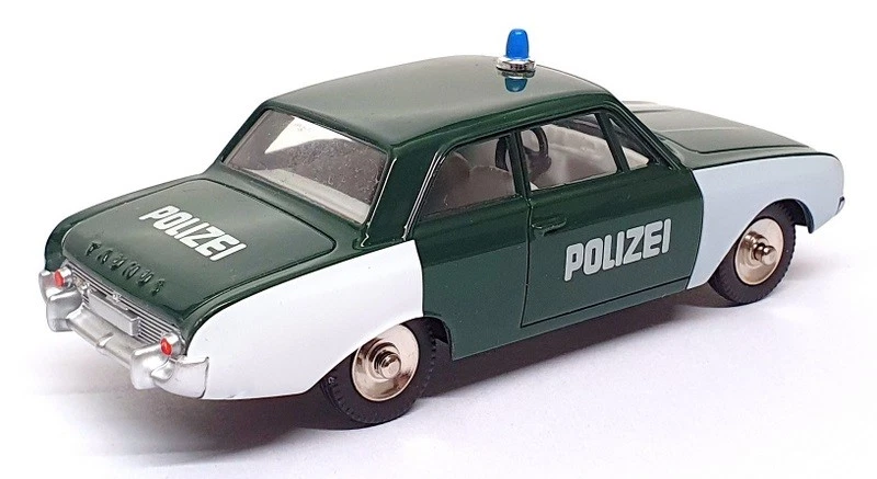 Atlas Dinky Toys 551 - Ford Taunus Police Car Police - Verde/Blanco Foto 2 de 4