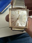 Vintage 1967 TIMEX Tanker Square Dial Mechanical Watch Gold Tone Watch 5340 2367
