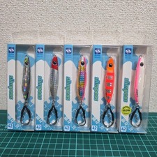 Buddy Works Slim Piece 42g Metal Jig Flatfish 5pcs Set Used