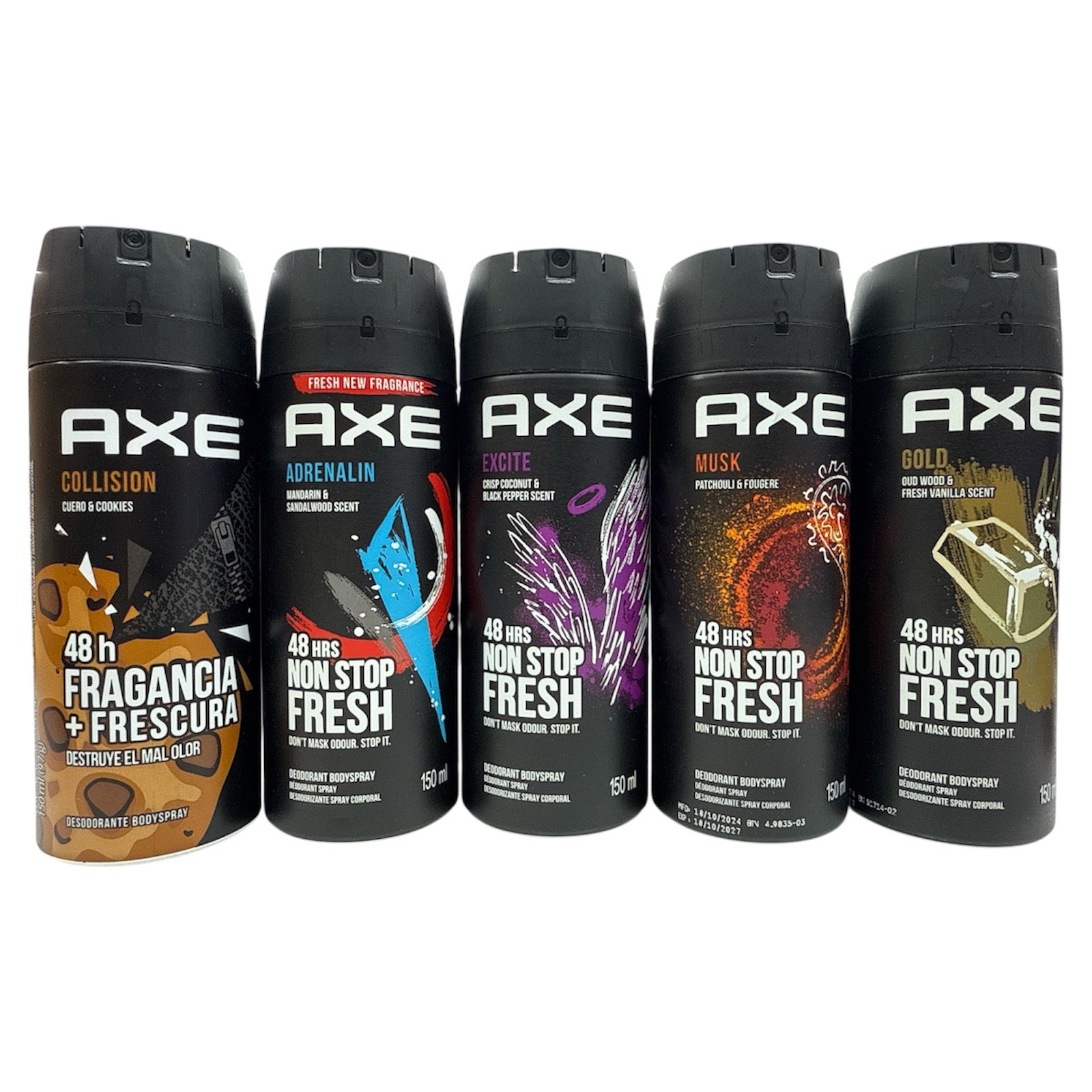 Bundle Pack Of 5 | 150ml Each | 48hr Fresh | New Authentic