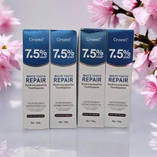 X4 Croent 7.5 nHAP White Tooth Repair Hydroxyapatite Toothpaste Sealed Tubes