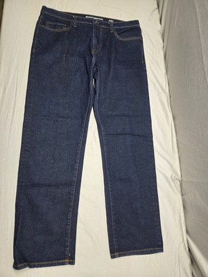 Amazon Essentials Men's Straight Fit Jeans Dark Wash Denim Size 36X33