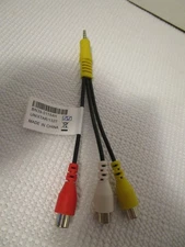 Samsung BN39-01154H CBF Signal Composite Audio Video AV Adapter RCA Cable 3.5mm