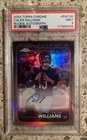 Caleb Williams 2024 Topps Chrome Autograph Rookie Refractor Card CWI PSA 9 Mint