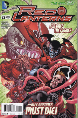 Red Lanterns # 22 Cover A NM DC New 52 2013 [OO2]