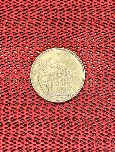 50 PTAS 1957 Spanien . Gut erhalten. im Stern 71 Sammelstück aus Nachlass - Bild 6 von 6