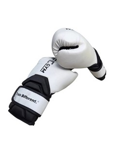 UFC Gym Striker Boxing Gloves White Black Hook Loop Training Sparring Adult 16oz