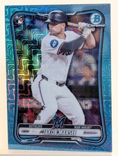 2026 Bowman Chrome Jakob Marsee Marlins SKY BLUE MOJO REFRACTOR RC /499 #86