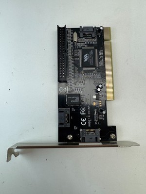 VIA VT6421A PCI SATA IDE Controller Card 2x SATA 1x IDE RAID Adapter