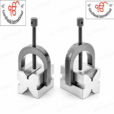 ALL STEEL PRECISION V BLOCKS & CLAMP SET 1-5/8" X  1-1/4" X 1-1/4"