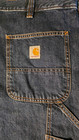 NEW Carhartt Loose Straight Denim Dungaree Jeans BD4941-M Mens Sz 38x32 — photo 5