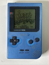 Nintendo Game Boy Pocket GBP Ice Blue MGB-001 For Parts Or Repair