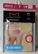 Maidenform Flexees Brief FP0058 All Over Smoothing Tan Size - L