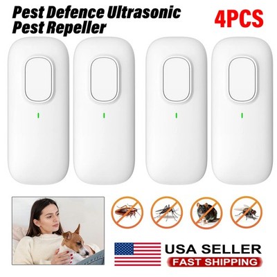 Pest Defence Ultrasonic Pest Repeller, Ultrasonic Pest Repeller Plug 4PCS USA
