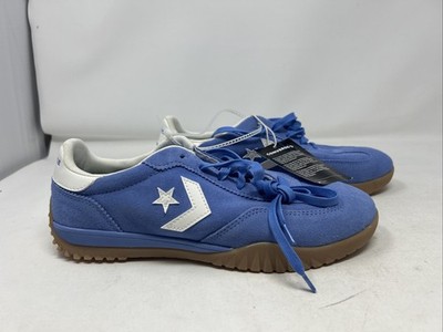 Converse Run Star Trainer Ox Shoes Mens Size 4 Blue Suede Gum Sole A11504C ZA3
