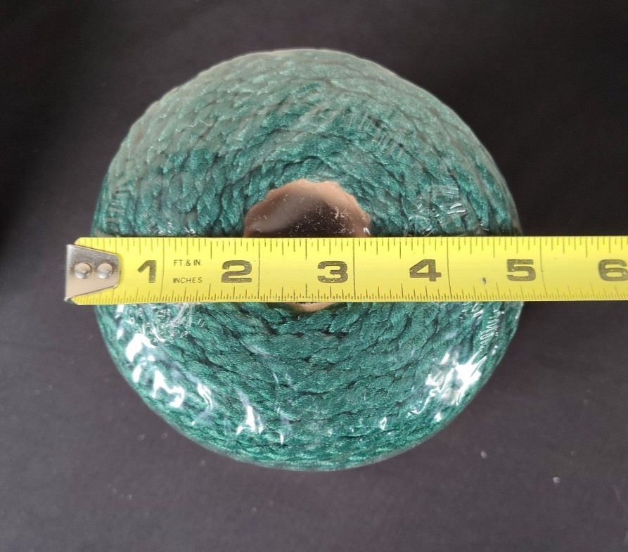 Maxi-Cord Macrame Dark Green Braided Polypropylene 6mm 100 Yards USA - New Qty 2