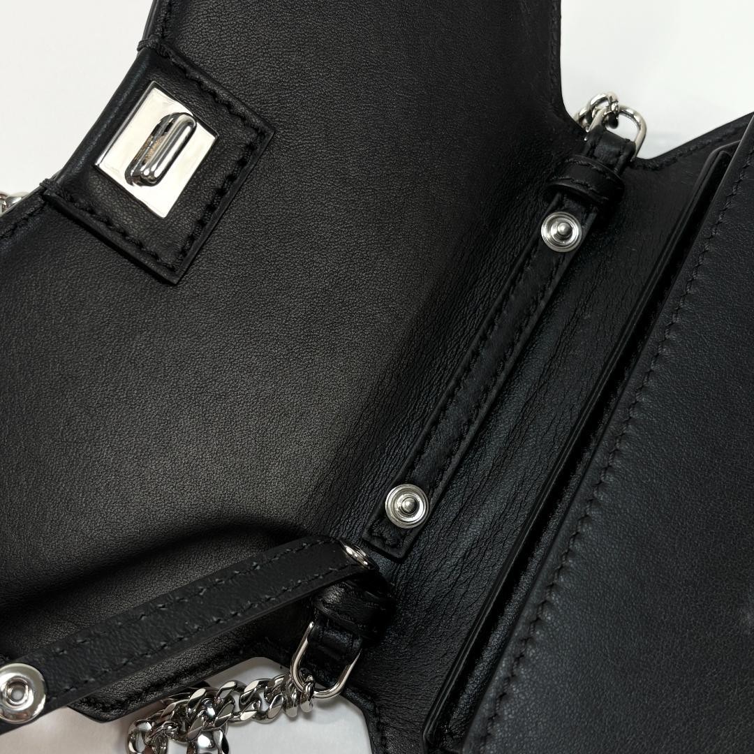 Givenchy Bow-Cut Chain Shoulder Bag Python Leathe… - image 19