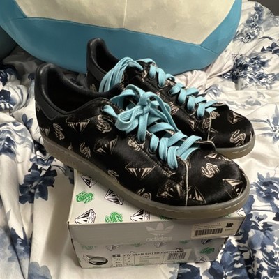 adidas Pharrell Williams x BBC Stan Smith Ponyhair S32038 Black/Aqua Men