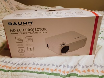 Bauhn HD LCD Home Theater Projector Bundle 32-208'' Brand New Tested