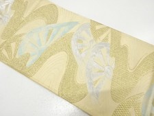 7779059: JAPANESE KIMONO Antique Woven Fukuro obi pouch obi woven in a design