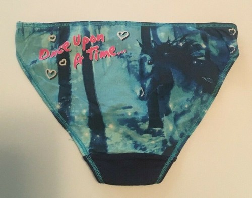 Girls Blue Bikini Panties Size XS Hearts Horse Once Upon a Time Back Graphic NWT - Picture 8 of 12