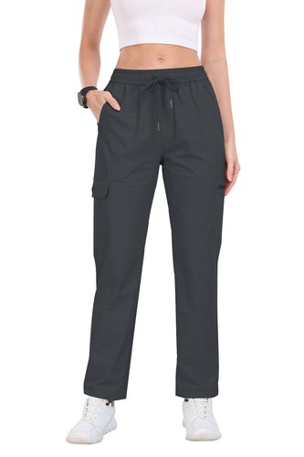 Women Outdoor Hiking Cargo Pant with Zip Pocket Soft Breathable Active Sweatpant - Picture 50 of 85