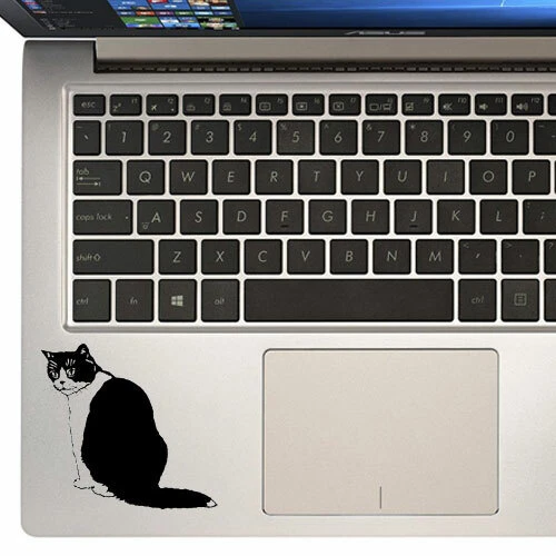 Calcomanía adhesiva de vinilo para parachoques ventana coche portátil Black Cat Kitty para Macbook Air/Pro Foto 3 de 4