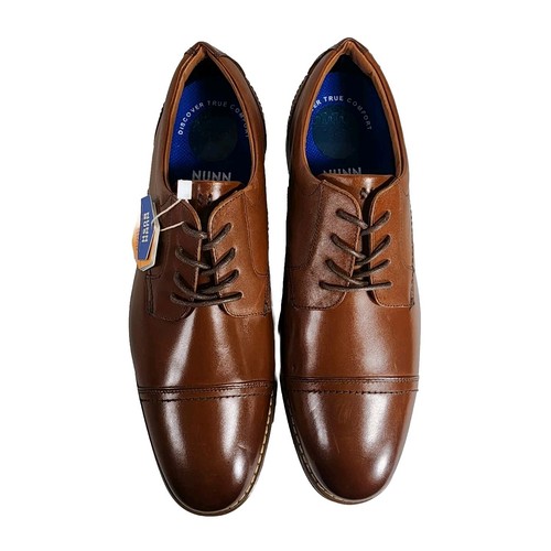 Puntera para hombre Nunn Bush, Centro Flex Oxford 84984-221 cuero marrón talla 10,5 - Imagen 8 de 24