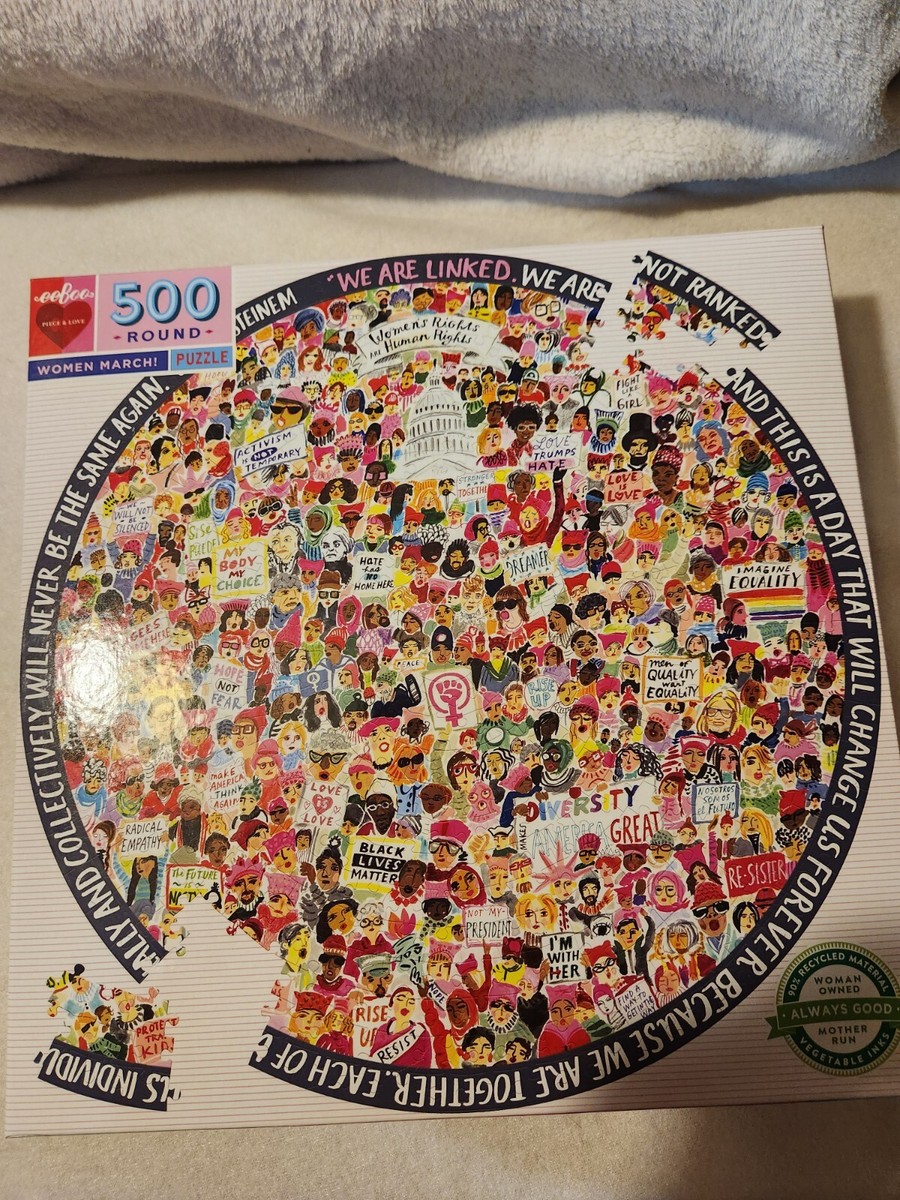 NEW SEALED eeBoo PIECE & LOVE Jigsaw Puzzle WOMEN MARCH 23