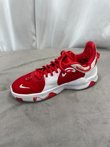 Nike Paul George PG 5 TB Basketball Shoes Mens 5 University Red White DA7758-600 - Picture 10 of 14