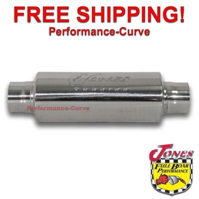 Jones Exhaust Turbine Muffler / Resonator - 304 Stainless Steel - 2.25''