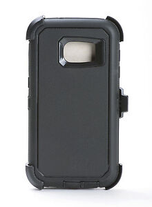 Samsung-Galaxy-S7-Defender-Shockproof-Hard-Shell-Case-w-Holster-Belt-Clip-Black