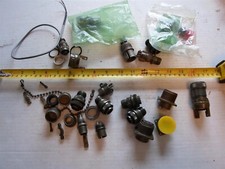 Large lot of New and Used Amphenol Pieces Connectors plugs etc.