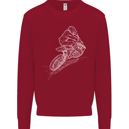 Pilota di Motocross Disegno Dirt Bike Motox Bambini Felpa Maglione - Picture 39 of 92