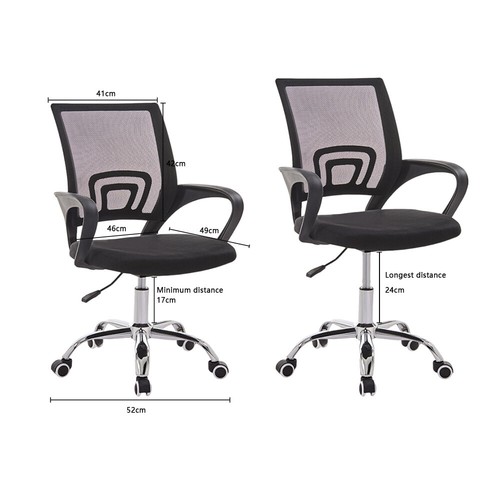 Ergonomic Office Chair Mesh Computer Desk Chairs Adjustable High Back Swivel - Picture 18 of 30