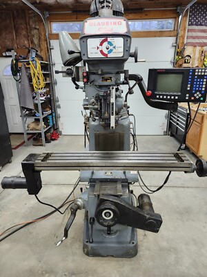 Clausing Kondia 3-axis Milling Machine With Acu-rite 2-axis Control, 3-axis DRO.