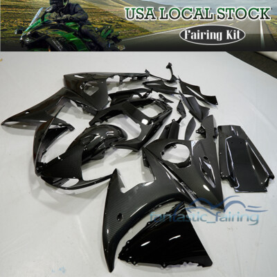#ad #ad Carbon Fiber Fairing Kit ABS Plastic For Yamaha YZF R6 2003 2004 R6S 2006 2009 $509.90