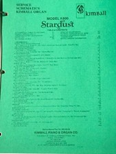 Kimball Organ Model K600 Service Schematic