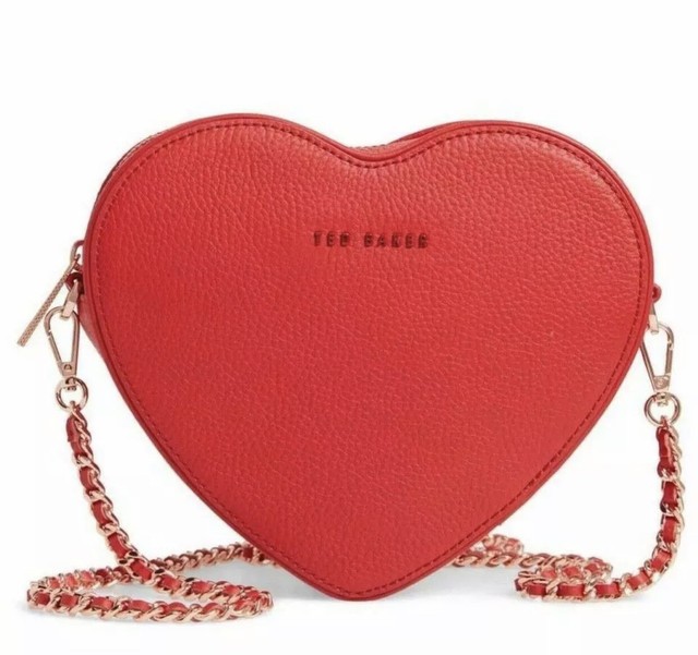 Ted Baker Heart Shaped Leather Cross Body Bag