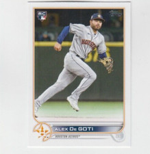 (15) Alex De Goti  2022 TOPPS UPDATE SERIES ROOKIE LOT #US29 HOUSTON ASTROS RC