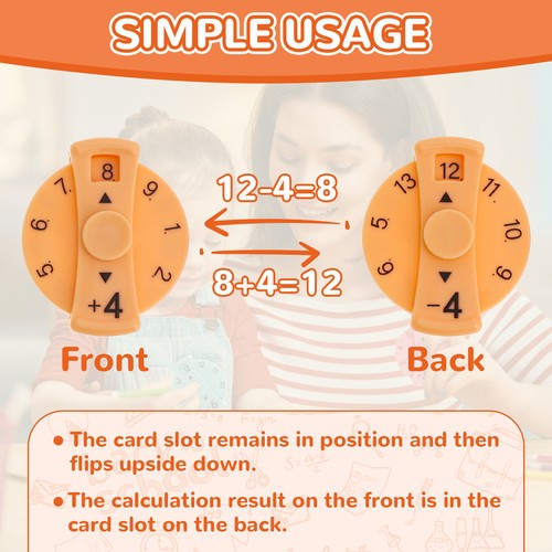 9Pcs Plastic Math Spinner Add Subtract or Multiplication Division Spinners qiGlW - Picture 3 of 22