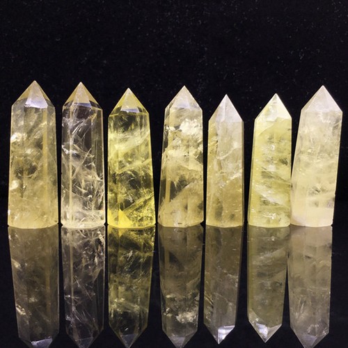50-60mm Natural Clear Citrine Quartz Crystal Point Wand Obelisk Tower Healing - Picture 2 of 18